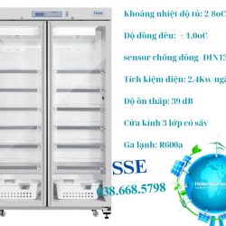 HYC 1031GD Haier Biomedical tu lanh bao quan duoc pham 2 8oC tich kiem nang luong 03