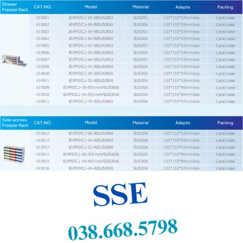 Rack sử dụng cho tủ lạnh âm sâu 02 rack cho tu am sau