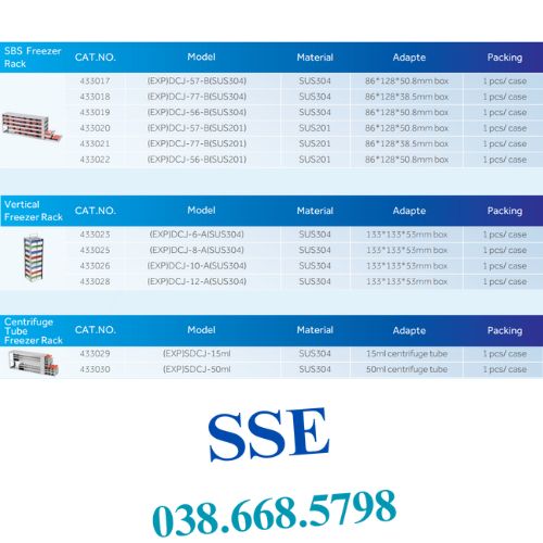 Rack sử dụng cho tủ lạnh âm sâu 03 rack cho tu am sau